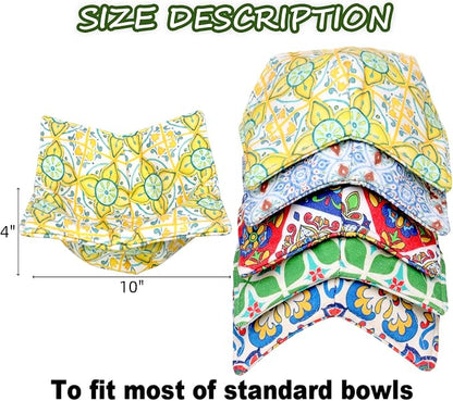 Cotton Microwavable Bowl Cozy, Microwave-Safe Hot Bowl Holders, Soup bowl Cozy - Image 2