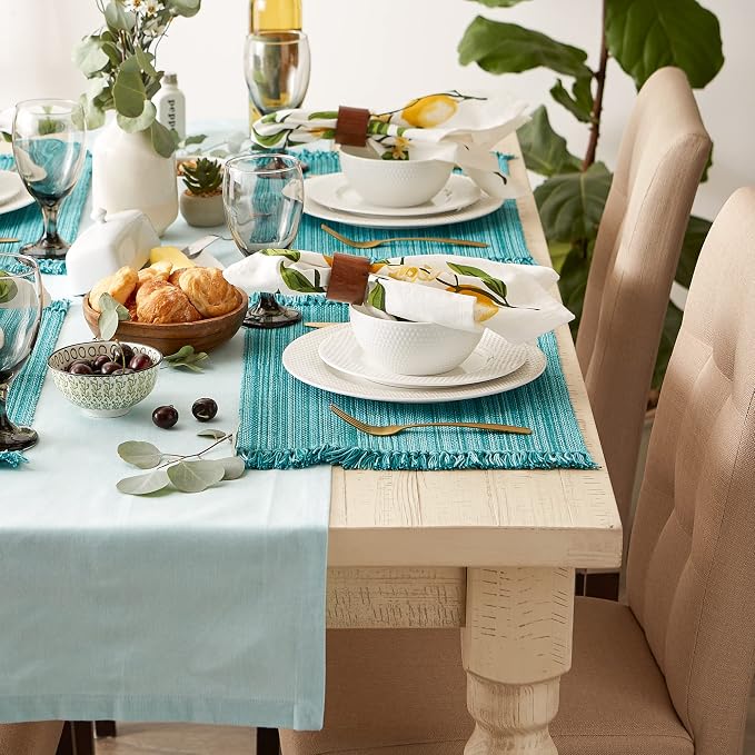 DII Variegated Tabletop Collection, Placemat Set, 6 Piece - Image 4