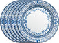Corelle Vitrelle 6 PIECE Dinner Plates Set Triple Layer Glass and Chip Resistant by Corelle