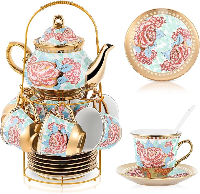Zhehao 20 Pcs Porcelain Tea Set by Zhehao