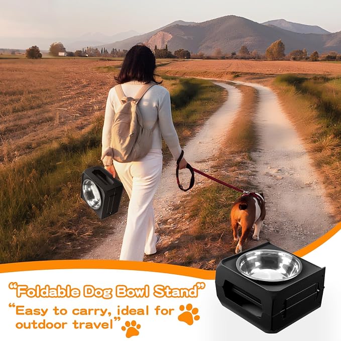 Elevated Dog Bowls for Large Dogs 5 Adjustable Heights 7.5"-15.4", 2 X-Large - Image 8