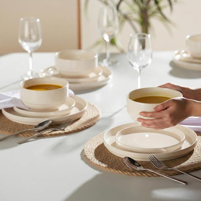 Ceramic Dinnerware Set, 12-Piece Service - Image 3