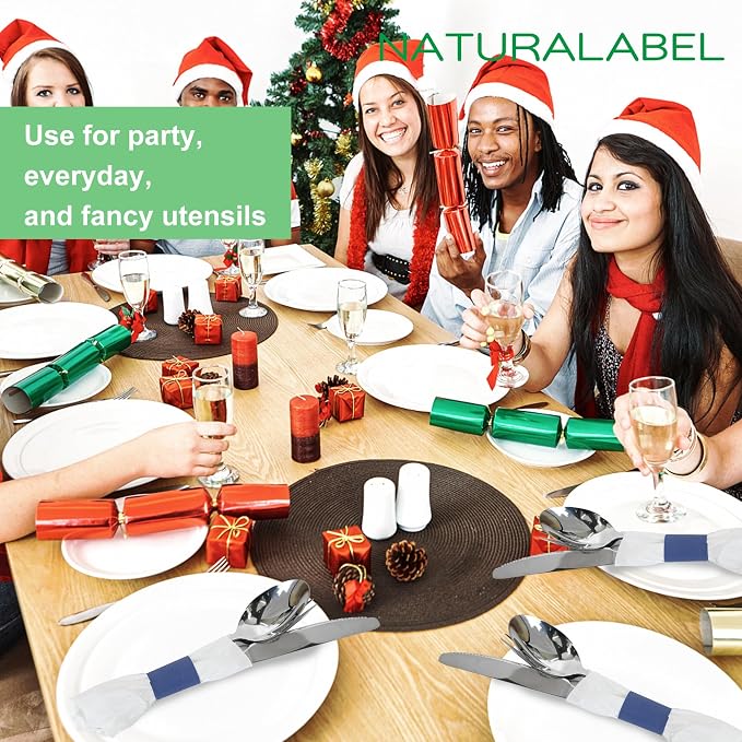 Self-Adhesive Napkin Bands, elegant table setting, - Image 6