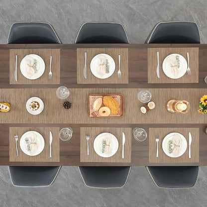 Myir JUN Light Brown Table Runner Home Decor Dining Table Runners | Vinyl Table - Image 9