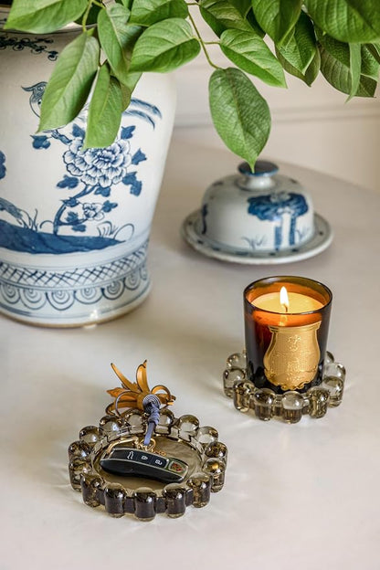 Home Collection Original Smoky Glass Large Bubble Candle Dish | Votive and - Image 6