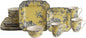 222 Fifth Adelaide Yellow 16-Piece Floral Porcelain Dinnerware Set | Microwave by 222Fifth