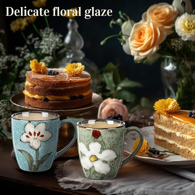Maxdot 12oz Ceramic Coffee Mugs, Glazing Process Coffee Cup - Image 7