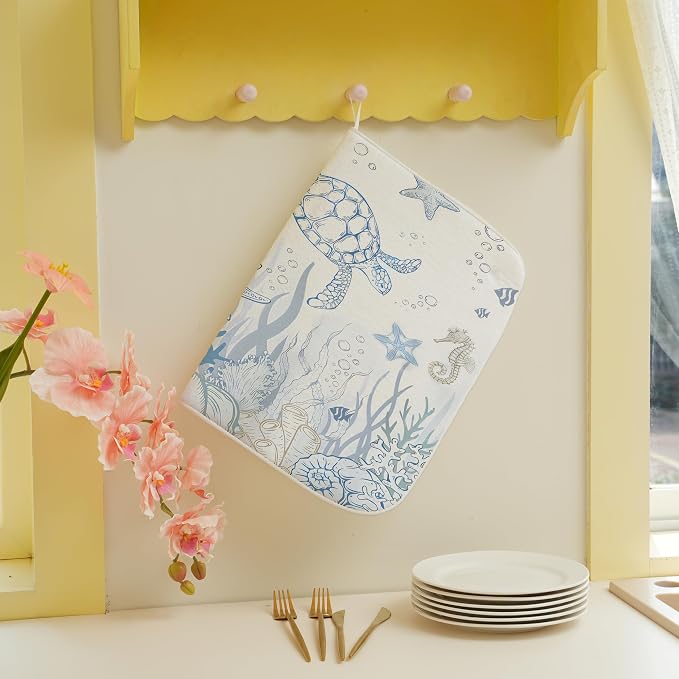 Nautical Coastal Dish Drying Mat - Image 3