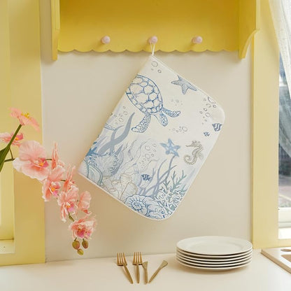 Nautical Coastal Dish Drying Mat - Image 3