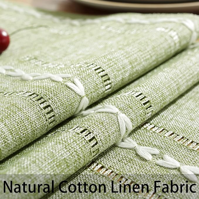 Rustic Boho Table Runner, Linen Table Runner, Farmhouse Table Runners 48 Inches - Image 6
