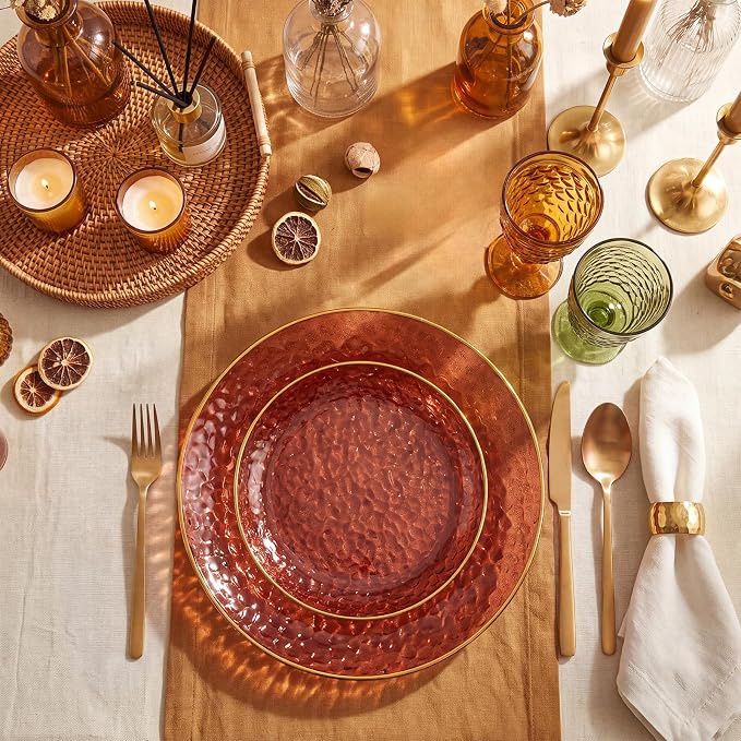 Rubtlamp 60Pcs Amber Plastic Plates - Image 9