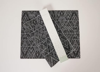 Mintrico placemat for Dining Table Set of 2 Silicone Heat Resistant Non Slip (Charcoal)