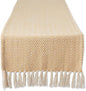 DII Woven Basic Tabletop Collection, Chevron Table Runner, Honey Gold by DII