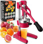 Zulay Kitchen Cast Iron Juicer - Easy-to-Clean Heavy-Duty Manual Juicer, Professional Citrus Juicer - Stainless Steel Lemon Squeezer - Manual Citrus Press & Orange Squeezer - Orange Juicer
