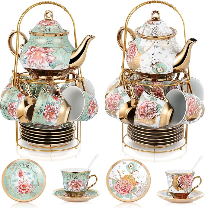 Zhehao 40 Pcs Porcelain Tea Set by Zhehao