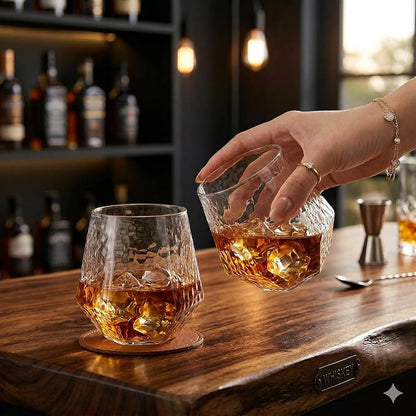 40 Pack Disposable Plastic Wine Glasses 12 oz Diamond Stemless Clear Cups | - Image 4