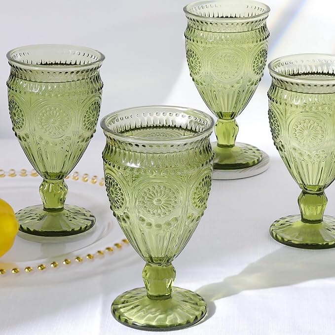 Darlion Goblets, Goblet Glasses, 12oz Water Goblets, Food Grade Glass, by PurchaseNow