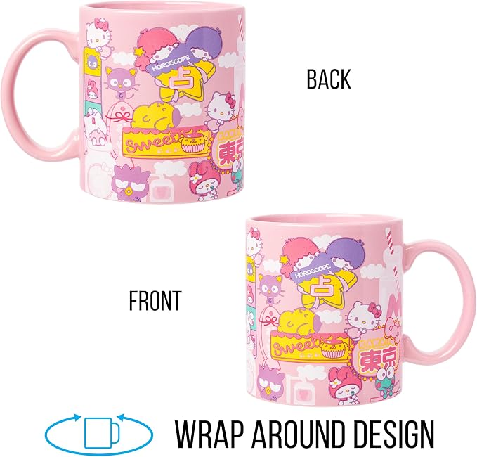 Silver Buffalo Sanrio Hello Kitty and Friends, Ceramic Mug, 20oz | Little Twin - Image 5