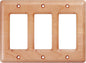 Triple Light Switch Cover Plate Premium Maple Wood Design For Elegant And Durable Switch Plates