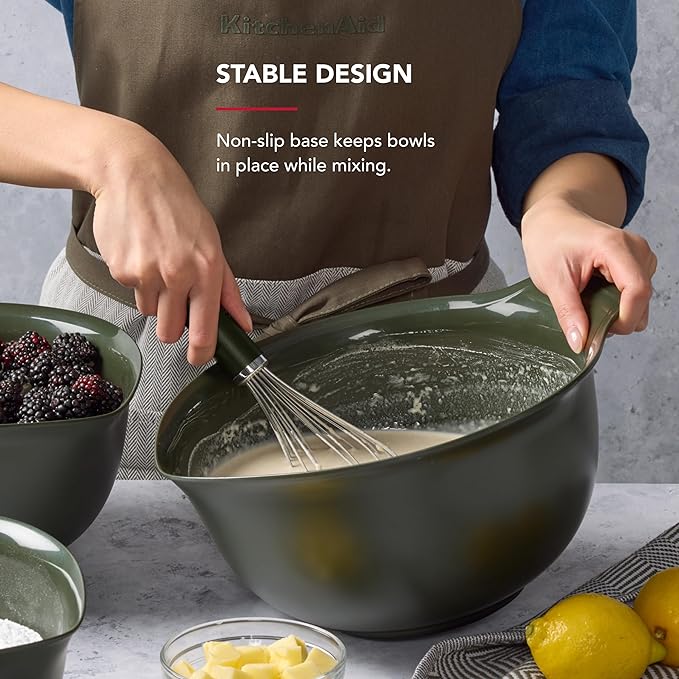 KitchenAid Universal Nesting Plastic Mixing Bowls, 2.5 quart, 3.5 quart - Image 4