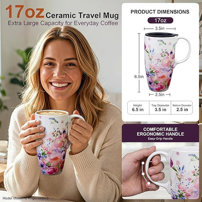 Topadorn 17oz Ceramic Travel Mug - Image 9