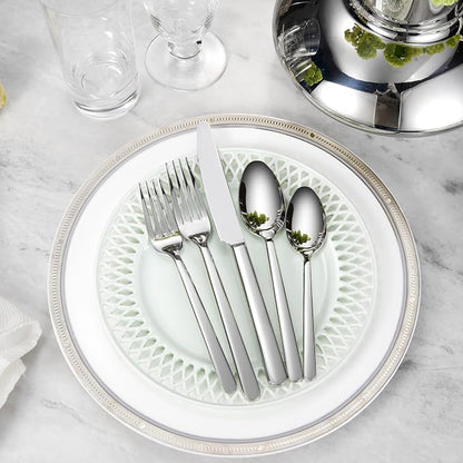 Premium Aline 8-Piece 6.4-Inch Teaspoon Set | 18/10 Stainless Steel Teaspoons; - Image 9