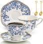 Set of 2 Porcelain Tea Cups and Saucers by Jowgut