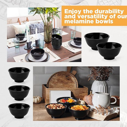 Tioncy 50 Pcs Bowls Set Unbreakable Dessert Soup Salad Bowls - Image 3
