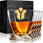 KITNATS Old Fashioned Whiskey Glasses 10 OZ Rocks Glasses Set of 4, Gift Box by KITNATS