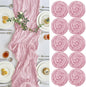 IVAPUPU Pink Table Runner 120 Inches by IVAPUPU