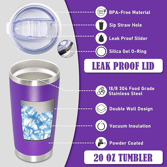 20oz Tumbler Insulated Coffee Tumblers - Image 3