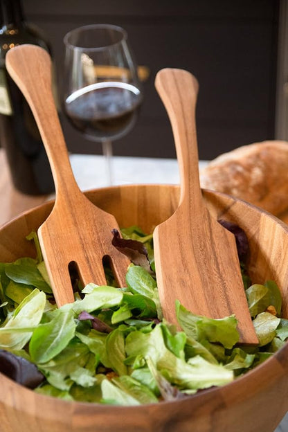 Ironwood Gourmet Extra Large Salad Utensil Set, 2.75 x 2.75 x 13 inches - Image 5