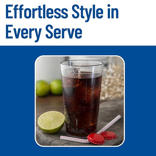 Carlisle FoodService Products Reusable Plastic Cups, 16 oz, 24 Pack | Stackable - Image 6