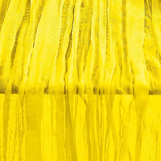 10 Pack Yellow Cheesecloth Table Runner 35x120 Inch 10Ft Rustic Gauze Cheese - Image 5