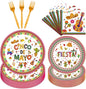Rakuto Cinco De Mayo Party Decorations, Taco Theme Forks Birthday Decor by Rakuto