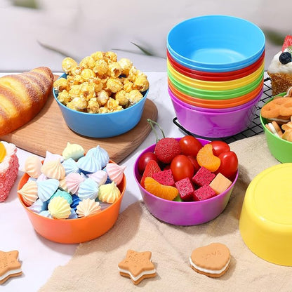 Foaincore Kids Plastic Bowls 10 oz Cereal Snack Microwave Dishwasher Safe - Image 6