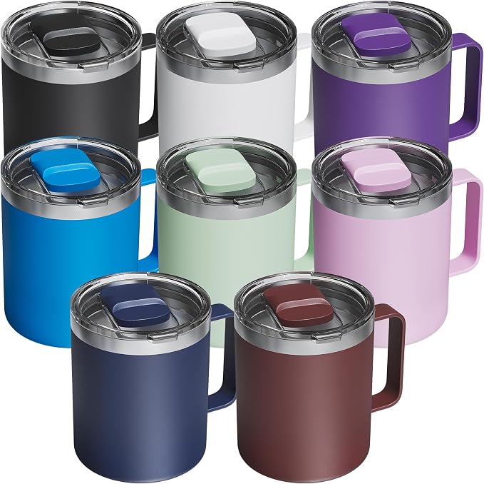 8 Pack 12oz Insulated Coffee Mug by avodvo