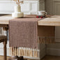 Brown Table Runners 72 Inches Long, Burlap Linen Style Rustic Farmhouse Table by ZEEMARTONLINE