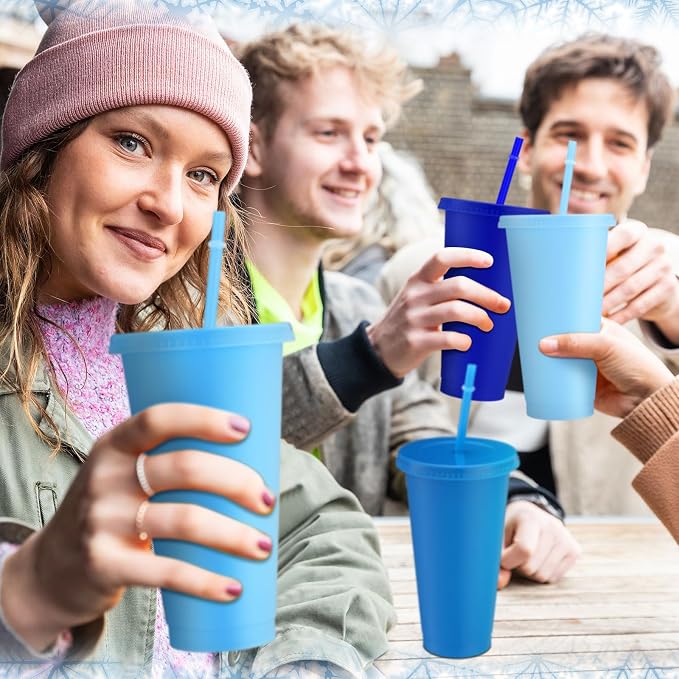 Skylety 24 Pcs Winter Plastic Cups - Image 7