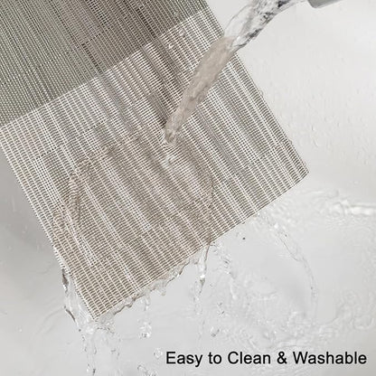Table Runner 71 Inches Long, Vinyl Woven Farmhouse Table Runners | Washable - Image 3