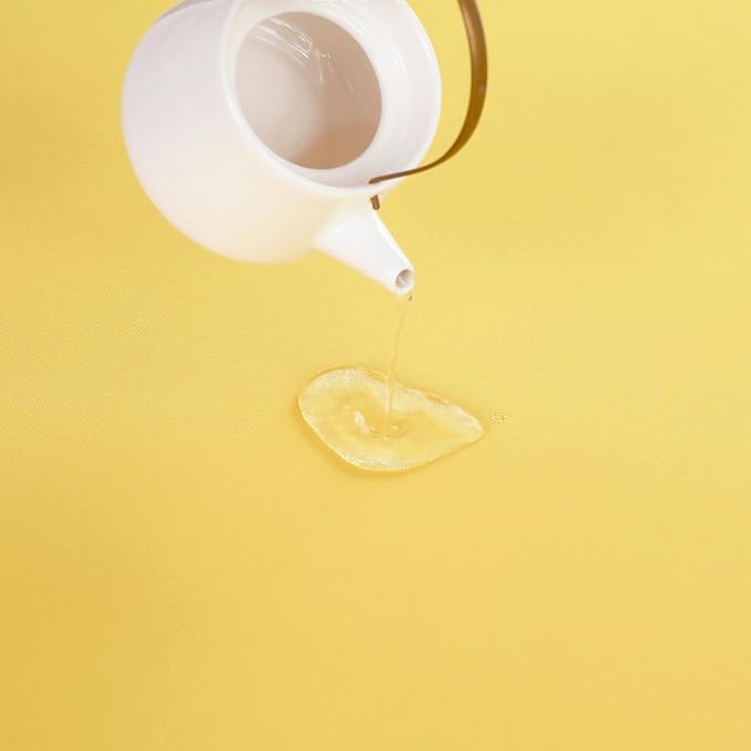 Yellow Table Runner, Waterproof Washable Runners 90 Inches Long | Reusable - Image 4