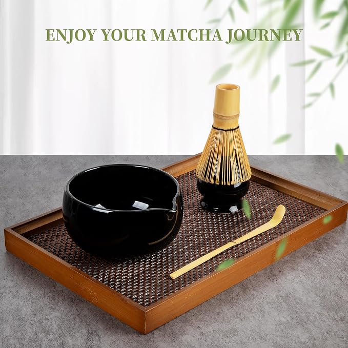 YIBO Matcha Whisk Set Black - Image 7