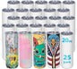 25 Pack 20oz Sublimation Tumbler Blanks Skinny Straight in Bulk | Stainless by UIRZOTN