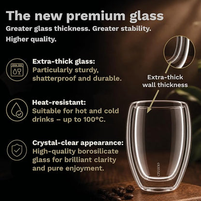 Creano Premium Double-Walled Drinking Glasses 9oz / 250 ml - Image 4