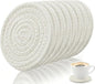 Coasters Set of 8, Cotton Woven, 4.3 inches, by Unknown