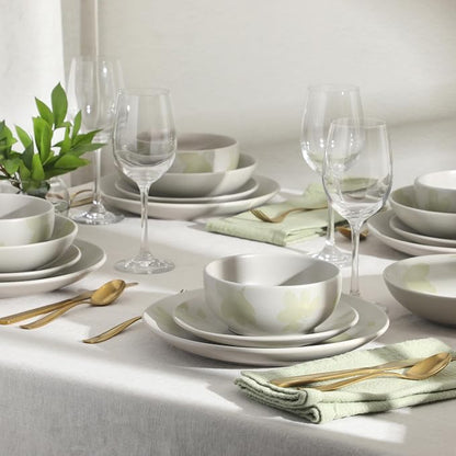 Gibson Home Admiral Hall Plates and Bowls Set, 16-Piece Floral Dinnerware Set - Image 7