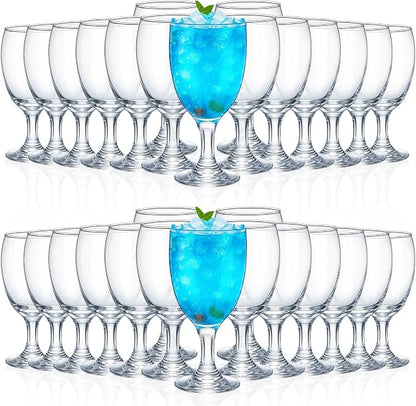 Patelai Set of 30 Water Goblet, 16 oz Clear Drinking Glasses Bulk Dishwasher by Patelai