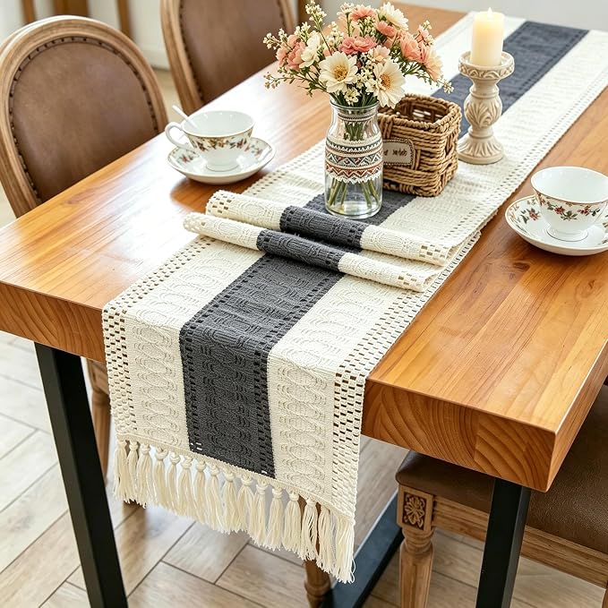 Boho Table Runner for Home Decor - Image 4