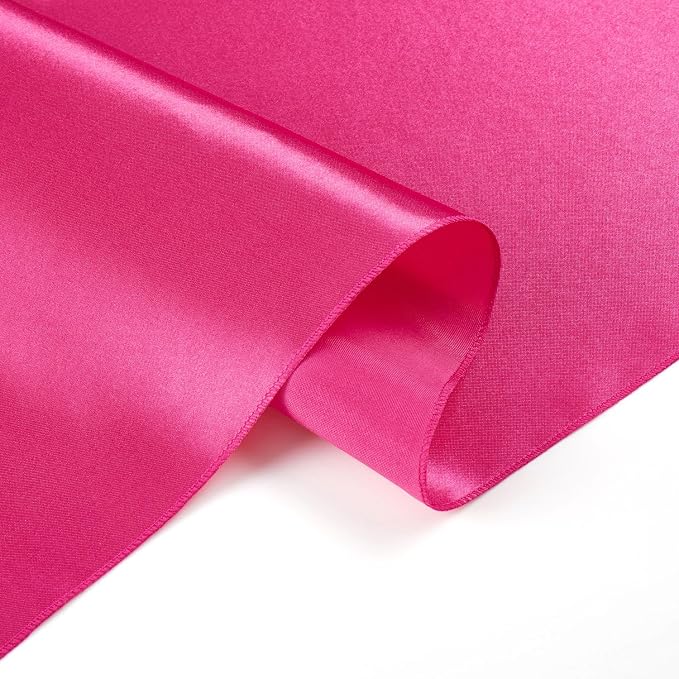 Hot Pink Satin Table Runner, 12x108 Inches, 4 Pack | Premium Satin, Smooth - Image 6