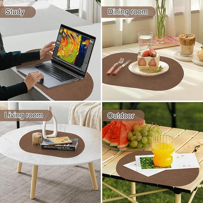 Faux Leather Placemats Set of 4 - Image 7